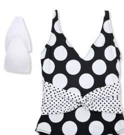 Bleu Rod Beattie Let's Get Dotty Plunge Mio One Piece Swimsuit D21793 -Pour Moi Bikinis Shop bleu rod beattie bleu01 d21793 cs6