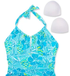 Bleu Rod Beattie Escape To The Beach Halter Mio One Piece Swimsuit EB23236 -Pour Moi Bikinis Shop bleu rod beattie bleu01 eb23236 cs6