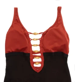 Bleu Rod Beattie Plus Size Paradise Found Lace One Piece Swimsuit F22226X -Pour Moi Bikinis Shop bleu rod beattie bleu01 f22226x cs5