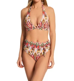 Bleu Rod Beattie Free Spirit Hi-Waist Sarong Swim Bottom FS23504 -Pour Moi Bikinis Shop bleu rod beattie bleu01 fs23504 cs1