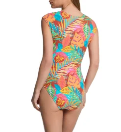 Bleu Rod Beattie The Heat Is On Cap Sleeve Mio One Piece Swimsuit HT23206 -Pour Moi Bikinis Shop bleu rod beattie bleu01 ht23206 bs