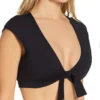 Bleu Rod Beattie Kore Tie Front Cap Sleeve Crop Swim Top K21199 -Pour Moi Bikinis Shop bleu rod beattie bleu01 k21199 gs