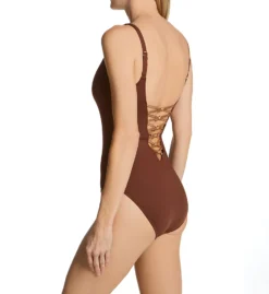 Bleu Rod Beattie Let's Get Knotty Lace Down One Piece Swimsuit KN22232 -Pour Moi Bikinis Shop bleu rod beattie bleu01 kn22232 bs