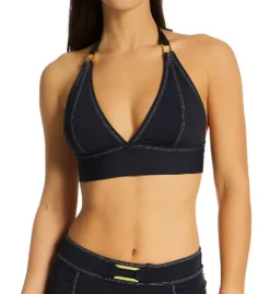 Bleu Rod Beattie A Fine Line Halter Swim Top L23116