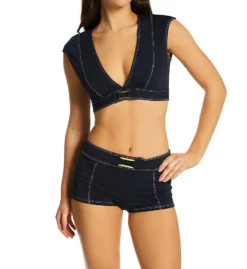 Bleu Rod Beattie A Fine Line Boy Short Swim Bottom L23519 -Pour Moi Bikinis Shop bleu rod beattie bleu01 l23519 cs1