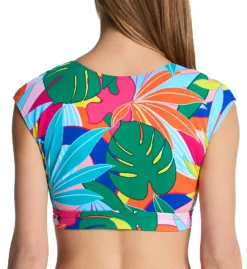 Bleu Rod Beattie Life Of The Party Tie Front Crop Swim Top LP23199 -Pour Moi Bikinis Shop bleu rod beattie bleu01 lp23199 bs