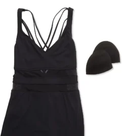 Bleu Rod Beattie Plus Size Don't Mesh With Me Cross Back Swim Dress M22271X -Pour Moi Bikinis Shop bleu rod beattie bleu01 m22271x cs6