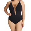 Bleu Rod Beattie Plus Size Let's Get Knotty Lace One Piece Swimsuit N22232X -Pour Moi Bikinis Shop bleu rod beattie bleu01 n22232x gs