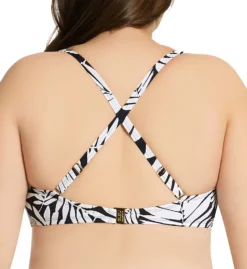 Bleu Rod Beattie Plus Size Urban Oasis Shirred Swim Top O22179X -Pour Moi Bikinis Shop bleu rod beattie bleu01 o22179x cs1