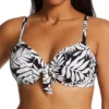 Bleu Rod Beattie Urban Oasis Tie Front Underwire Bikini Swim Top O22351D