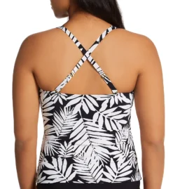 Bleu Rod Beattie Urban Oasis Tie Front Tankini Swim Top O22401D -Pour Moi Bikinis Shop bleu rod beattie bleu01 o22401d cs1