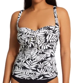 Bleu Rod Beattie Urban Oasis Tie Front Tankini Swim Top O22401D
