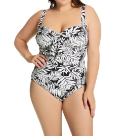 Bleu Rod Beattie Plus Size Urban Oasis Tie Front Tankini Swim Top O22401X -Pour Moi Bikinis Shop bleu rod beattie bleu01 o22401x cs2