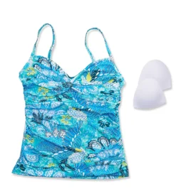 Bleu Rod Beattie Paradise Found Twist Tankini Swim Top PF22457 -Pour Moi Bikinis Shop bleu rod beattie bleu01 pf22457 cs6