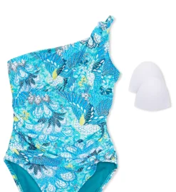 Bleu Rod Beattie Paradise Found One Shoulder One Piece Swimsuit PF22785 -Pour Moi Bikinis Shop bleu rod beattie bleu01 pf22785 cs6