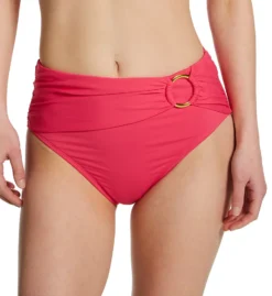 Bleu Rod Beattie Ring Me Up High Waist Draped Swim Bottom RU22508