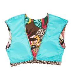 Bleu Rod Beattie Run Wild Tie Front Cap Sleeve Crop Swim Top RW22199 -Pour Moi Bikinis Shop bleu rod beattie bleu01 rw22199 cs5