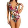 Bleu Rod Beattie Run Wild Cap Sleeve One Piece Swimsuit RW22767 -Pour Moi Bikinis Shop bleu rod beattie bleu01 rw22767 gs