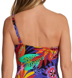 Bleu Rod Beattie Night Safari One Shoulder Mio One Piece Swimsuit S23785 -Pour Moi Bikinis Shop bleu rod beattie bleu01 s23785 cs1