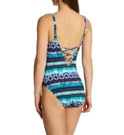 Bleu Rod Beattie Sun, Sea And Sand Lattice Front One Piece Swimsuit SS22299 -Pour Moi Bikinis Shop bleu rod beattie bleu01 ss22299 bs