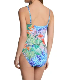 Bleu Rod Beattie Tropical Flight Mio One Piece Swimsuit TF23766 -Pour Moi Bikinis Shop bleu rod beattie bleu01 tf23766 bs