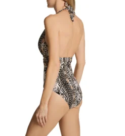 Bleu Rod Beattie Walk On The Wild Side Plunge One Piece Swimsuit WS22747 -Pour Moi Bikinis Shop bleu rod beattie bleu01 ws22747 bs
