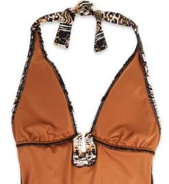 Bleu Rod Beattie Walk On The Wild Side Plunge One Piece Swimsuit WS22747 -Pour Moi Bikinis Shop bleu rod beattie bleu01 ws22747 cs5