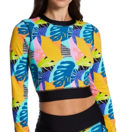 Body Glove Curacao Serena Crop Rashguard Swim Top 603743