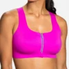 Brooks Dare Zip Front DriLayer Sports Bra 350075 -Pour Moi Bikinis Shop brooks movc01 350075 gs