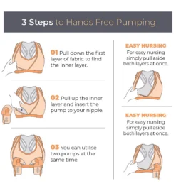 Cake Maternity Lotus Yoga Hands Free Pumping Bra 26-1037 -Pour Moi Bikinis Shop cake maternity cake01 26 1037 cs3