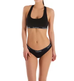 Calvin Klein Modern Cotton Unlined Racerback Bralette F3785 -Pour Moi Bikinis Shop calvin klein cal001 f3785 cs2