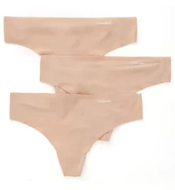 Calvin Klein Invisibles Thong - 3 Pack QD3558 -Pour Moi Bikinis Shop calvin klein cal001 qd3558 cs3