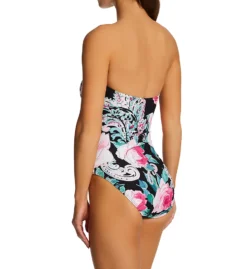 Carmen Marc Valvo Botancio Rosa Knot Bandeau One Piece Swimsuit C2H447 -Pour Moi Bikinis Shop carmen marc valvo cmv01 c2h447 bs