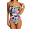 Carmen Marc Valvo Botancio Rosa Knot Bandeau One Piece Swimsuit C2H447 -Pour Moi Bikinis Shop carmen marc valvo cmv01 c2h447 gs