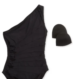 Carmen Marc Valvo Twisted Ties One Shoulder One Piece Swimsuit C66787 -Pour Moi Bikinis Shop carmen marc valvo cmv01 c66787 cs6