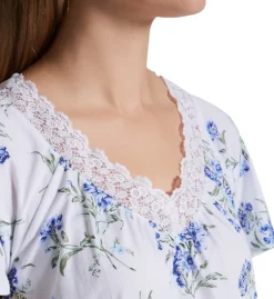 Carole Hochman 100% Cotton Short Sleeve Short Nightshirt CH22401 -Pour Moi Bikinis Shop carole hochman caho01 ch22401 cs1