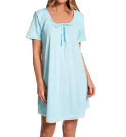 Carole Hochman 100% Cotton Knit Short Sleeve Nightgown CH82555