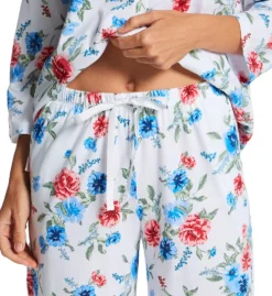 Carole Hochman 100% Cotton Knit 3/4 Sleeve Notch Collar PJ Set CH92550 -Pour Moi Bikinis Shop carole hochman caho01 ch92550 cs2