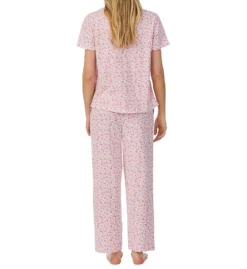 Carole Hochman 100% Cotton Short Sleeve Notch Collar Long PJ Set CH92552 -Pour Moi Bikinis Shop carole hochman caho01 ch92552 bs