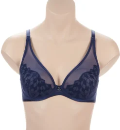 Chantelle Wagram Lace Unlined Plunge Bra 2991 -Pour Moi Bikinis Shop chantelle cha001 2991 fs