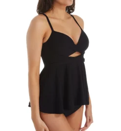 Coco Reef Luxe Texture Icon Twist Bra Sized Tankini Swim Top U56385