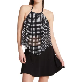 Coco Reef Riviera Dot Aura Mesh Ruffle Crop Tankini Swim Top U78219 -Pour Moi Bikinis Shop coco reef coco01 u78219 cs1