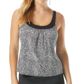 Coco Reef St. Tropez Leopard Ultra Fit Tankini Swim Top U80685