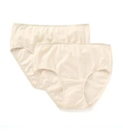 Cottonique Latex Free Organic Cotton Waist Brief - 2 Pack W22200C -Pour Moi Bikinis Shop cottonique cot01 w22200c cs2