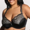 Curvy Couture Tulip Lace Push Up Balconette Bra 1017 -Pour Moi Bikinis Shop curvy couture cuco01 1017 gs