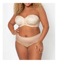 Curvy Couture Strapless Sensation 7-Way Uplift Bra 1211 -Pour Moi Bikinis Shop curvy couture cuco01 1211 cs1