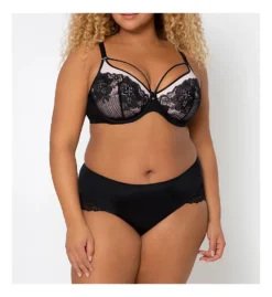 Curvy Couture Tulip Strappy Lace Push Up Bra 1267 -Pour Moi Bikinis Shop curvy couture cuco01 1267 cs3
