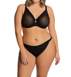 Curvy Couture Sheer Mesh Unlined Underwire Bra 1311 -Pour Moi Bikinis Shop curvy couture cuco01 1311 cs4