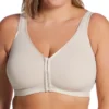 Curvy Couture Cotton Luxe Front & Back Close Wireless Bra 1416 -Pour Moi Bikinis Shop curvy couture cuco01 1416 gs