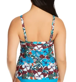 Curvy Kate Hibiscus Tankini Swim Top CS1440 -Pour Moi Bikinis Shop curvy kate cuka01 cs1440 bs